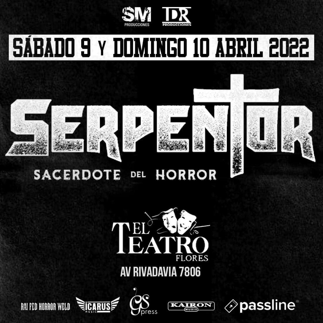 Serpentor vuelve al Teatro Flores presentando nuevo disco en 2022