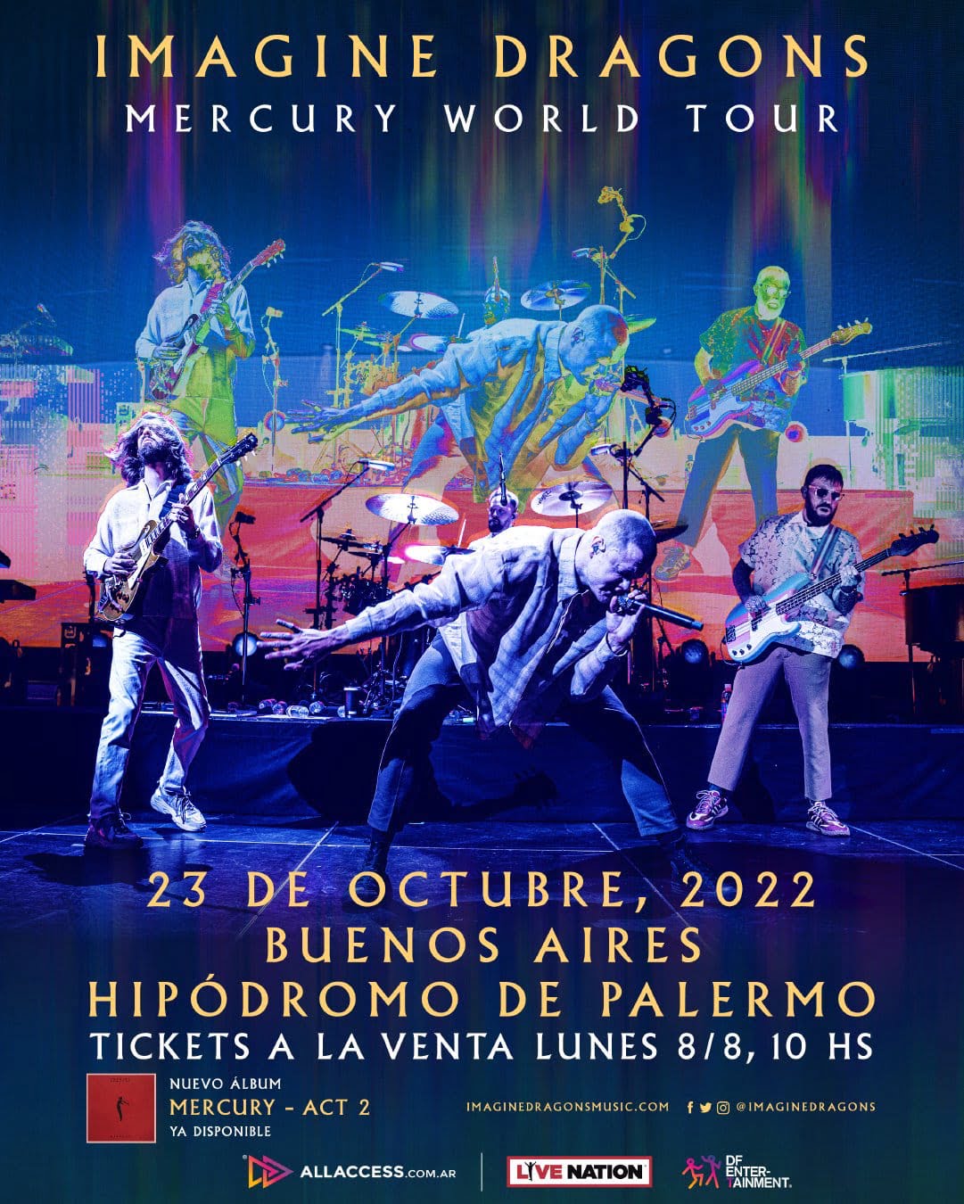 Imagine Dragons: el Mercury World Tour llega a Buenos Aires en el mes de octubre