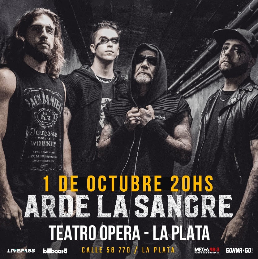 Arde La Sangre: la banda se prepara para su primer show en el Teatro Opera de La Plata