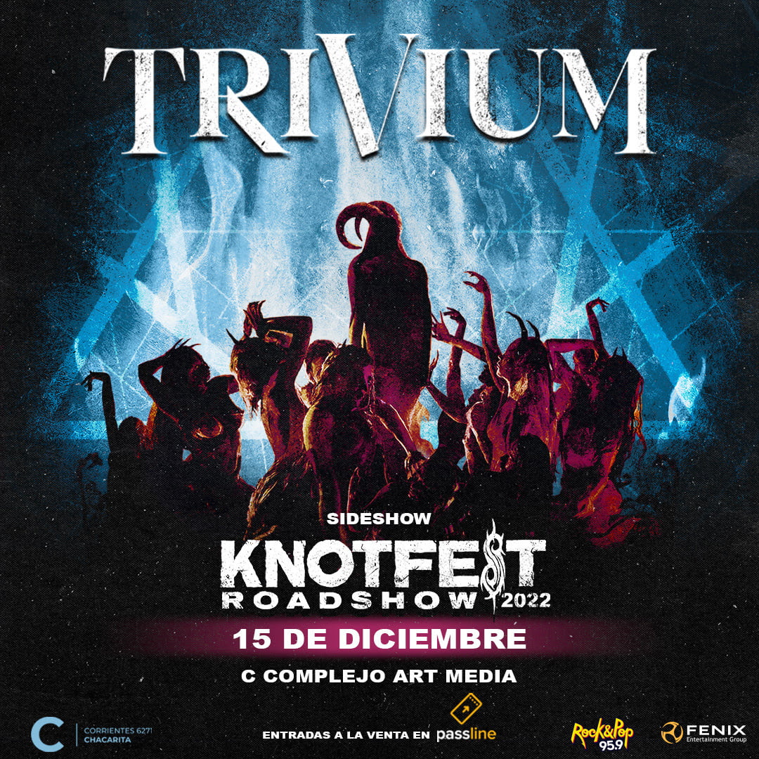 Trivium en Argentina: se suman al Knotfest Roadshow el 15 de diciembre