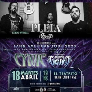 Cynic/Beyond Creation en Argentina: se develan las bandas locales que se suman al evento