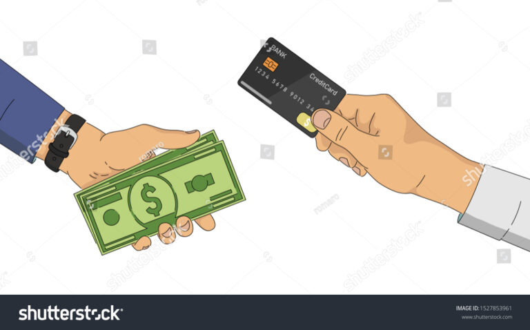 Por qué me descontaron plata de mi cuenta DNI sin autorización 29 manos sosteniendo una tarjeta y dinero en efectivo